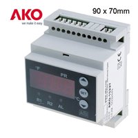Controlador temperatura y humedad AKO-15227 24V 2 relé