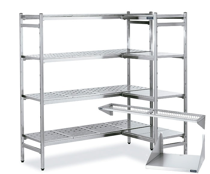 80 x 80 x 40 cm Estantería de cocina con 3 estantes acero inoxidable microondas para uso en hostelería de acero inoxidable